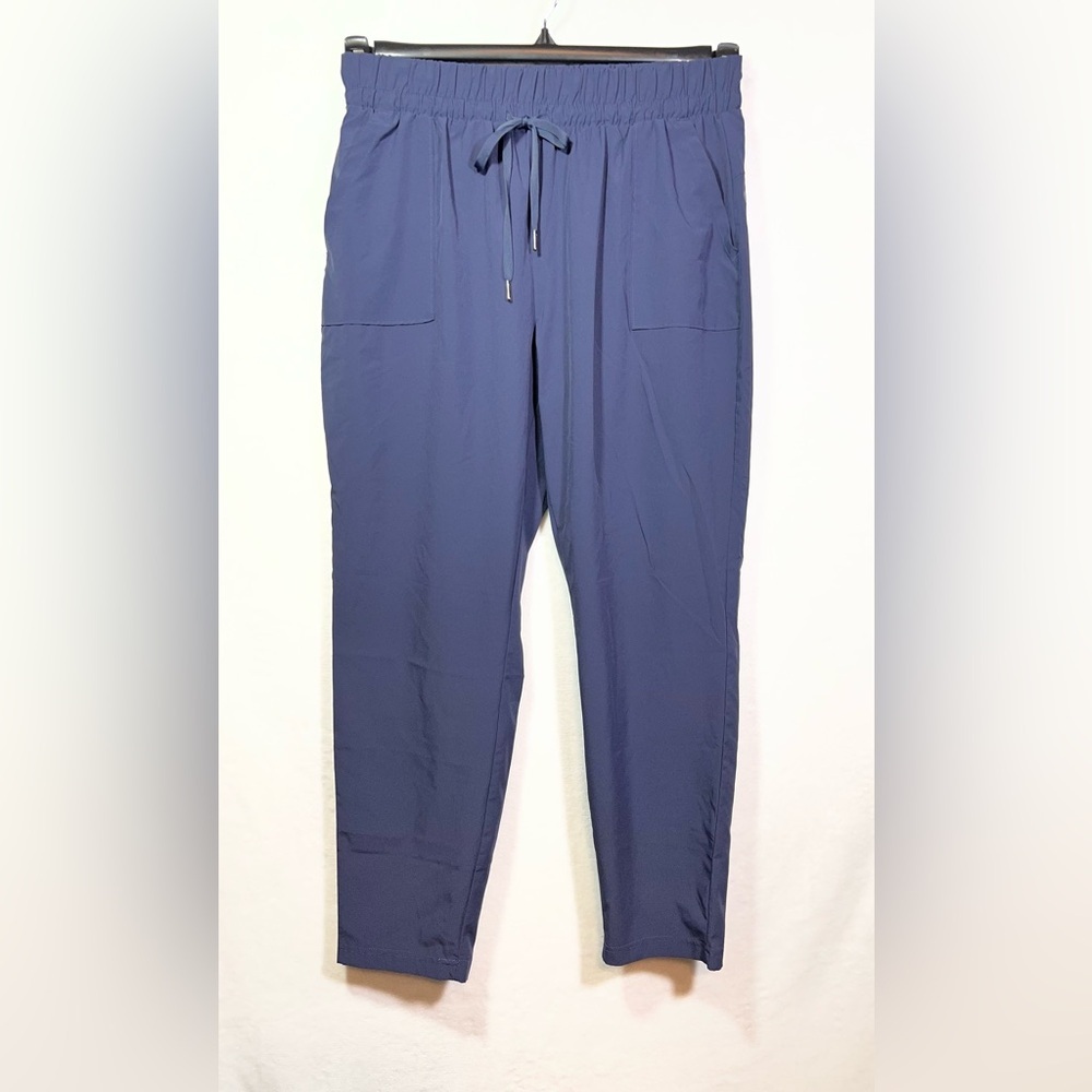 Apana Women’s Quick Dry Gray Lightweight Pants Size L Elastic Waist Drawstring - Picture 2 of 6